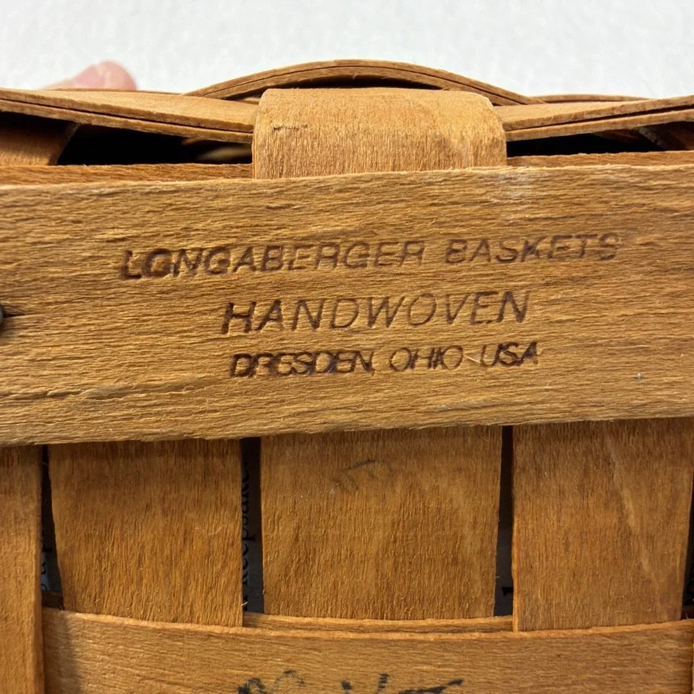 Longaberger 1993 Inaugural Basket with Liner and Protector